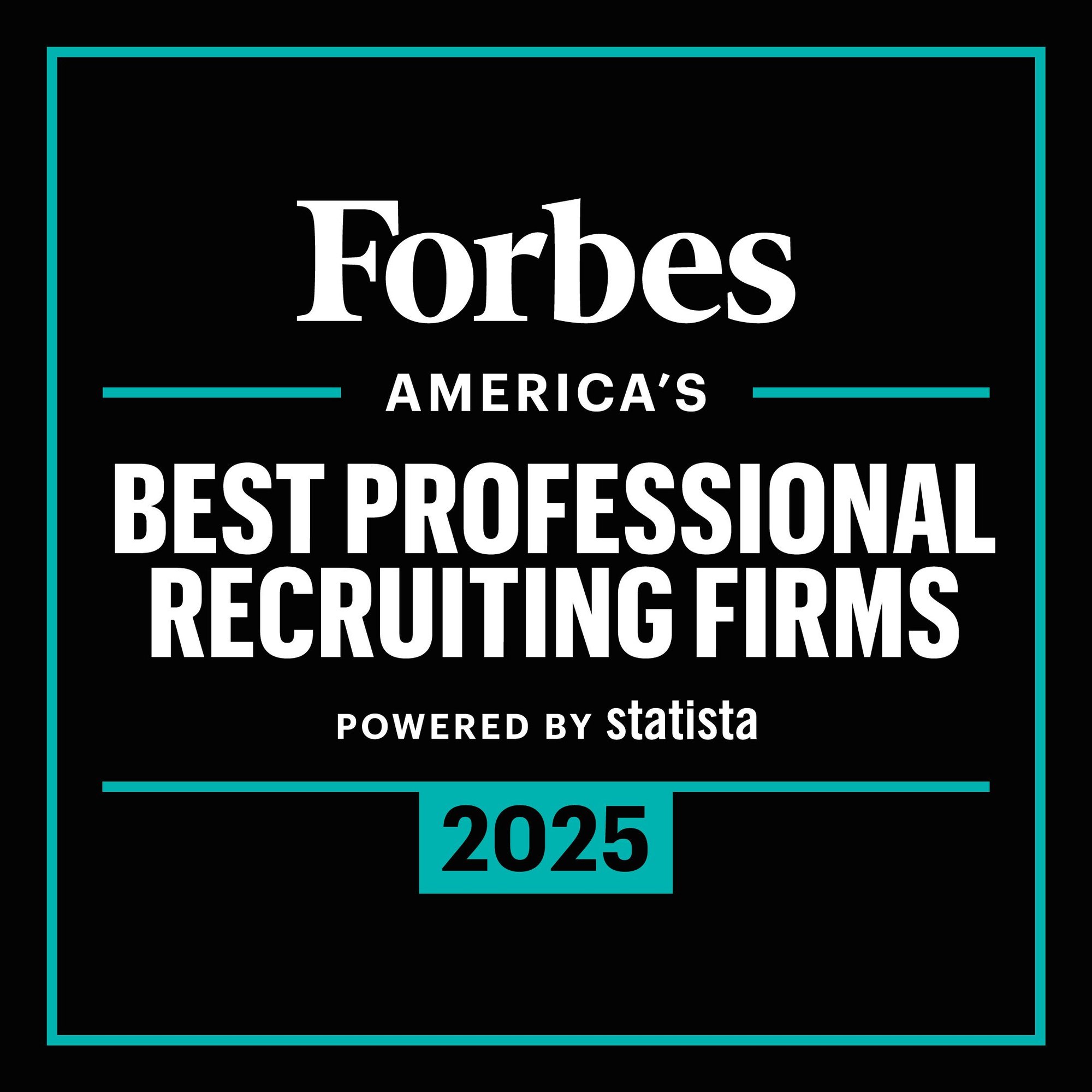 Forbes 2025 Best Professional Recruiting Firms Square Logo